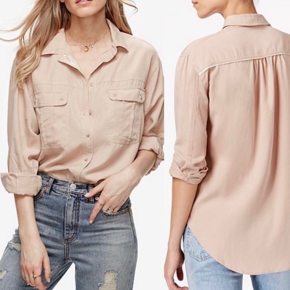 Free People Tops - Free People, Off Campus Button Down
